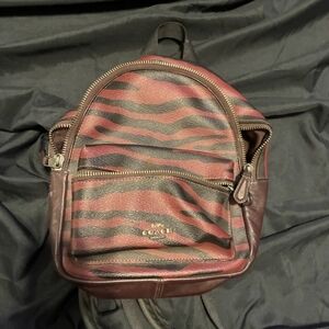 Coach Two-Tone Pink and Brown Backpack